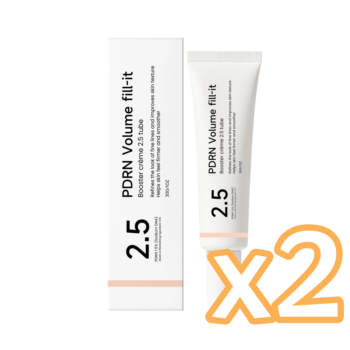 PDRN Volume fill it Booster Cream for Forehead Smile Lines & Skin Wrinkle Anti Aging Firming Facial Volume Cream Daily Skin Care