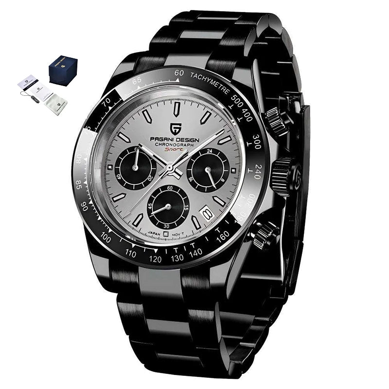 Pagani Design PD-1644 1644 Fashion Calendar Analog MIYOTA OS20 Quartz Movement Stainless Steel Luxury Wrist Watch for Men Reloj