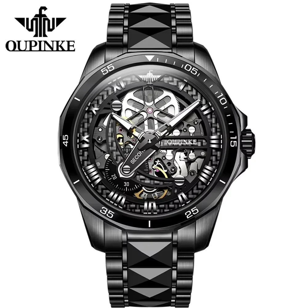 Oupinke 3178 Original Branded Automatic Mechanical Wristwatch Waterproof Luminous Hands Watch for Men Montre Relojes Para Hombre