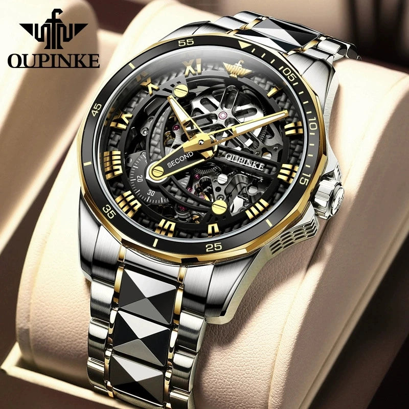 Oupinke 3178 Original Branded Automatic Mechanical Wristwatch Waterproof Luminous Hands Watch for Men Montre Relojes Para Hombre