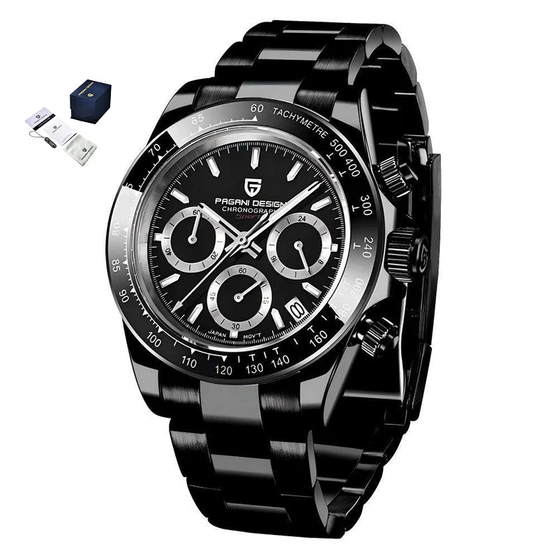 Pagani Design PD-1644 1644 Fashion Calendar Analog MIYOTA OS20 Quartz Movement Stainless Steel Luxury Wrist Watch for Men Reloj