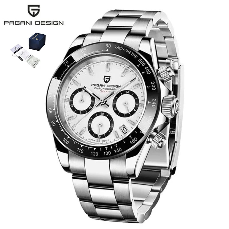 Pagani Design PD-1644 1644 Fashion Calendar Analog MIYOTA OS20 Quartz Movement Stainless Steel Luxury Wrist Watch for Men Reloj