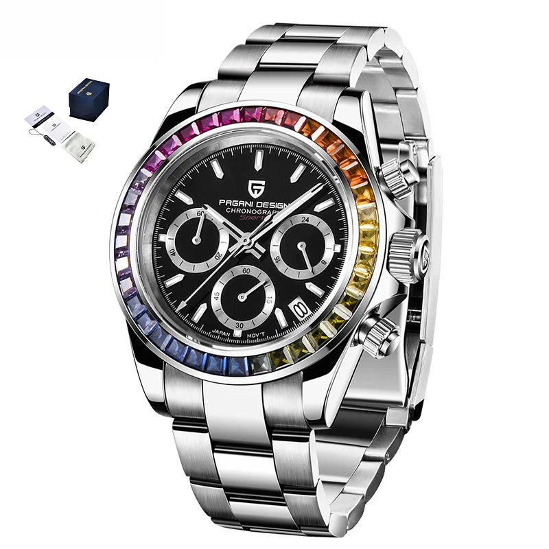 Pagani Design PD-1644 1644 Fashion Calendar Analog MIYOTA OS20 Quartz Movement Stainless Steel Luxury Wrist Watch for Men Reloj