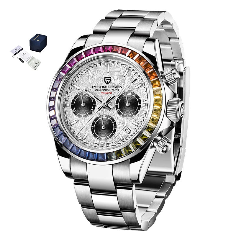 Pagani Design PD-1644 1644 Fashion Calendar Analog MIYOTA OS20 Quartz Movement Stainless Steel Luxury Wrist Watch for Men Reloj