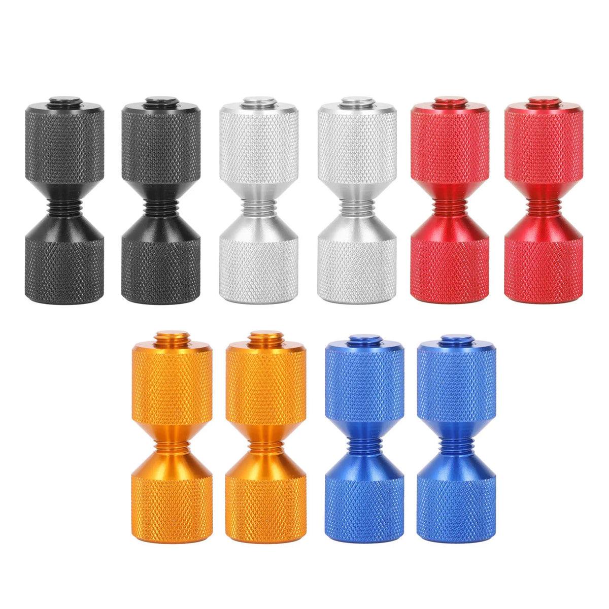 2pcs Flange Alignment Pin Anodize Aluminium 1‑1/8in Flange Double Hole Pins Set for 0.5 to 14in 150LB Flanges