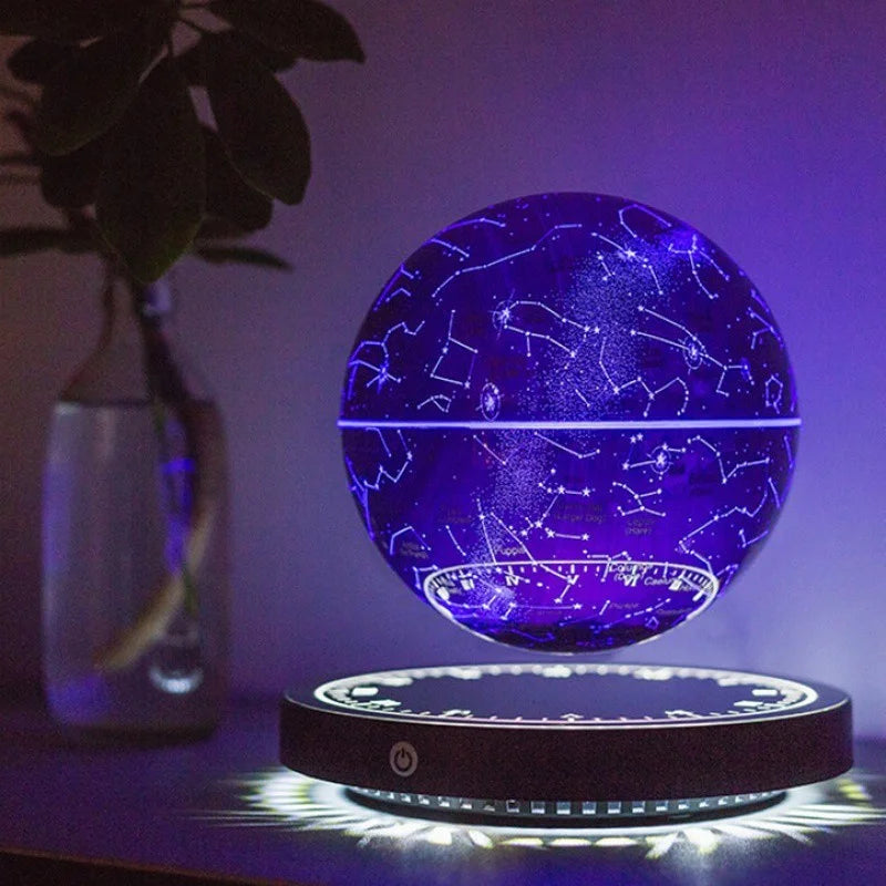 Levitating Lamp Magnetic Levitation Globe LED Earth Floating Lamp Rotating Globe Zodiac Bedside Lights Novelty Gifts