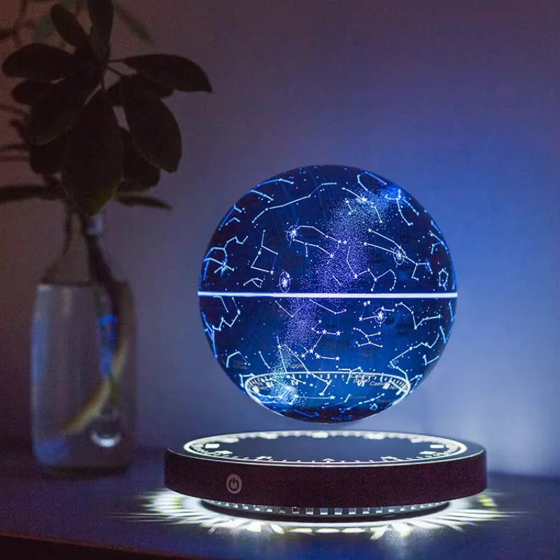 Levitating Lamp Magnetic Levitation Globe LED Earth Floating Lamp Rotating Globe Zodiac Bedside Lights Novelty Gifts