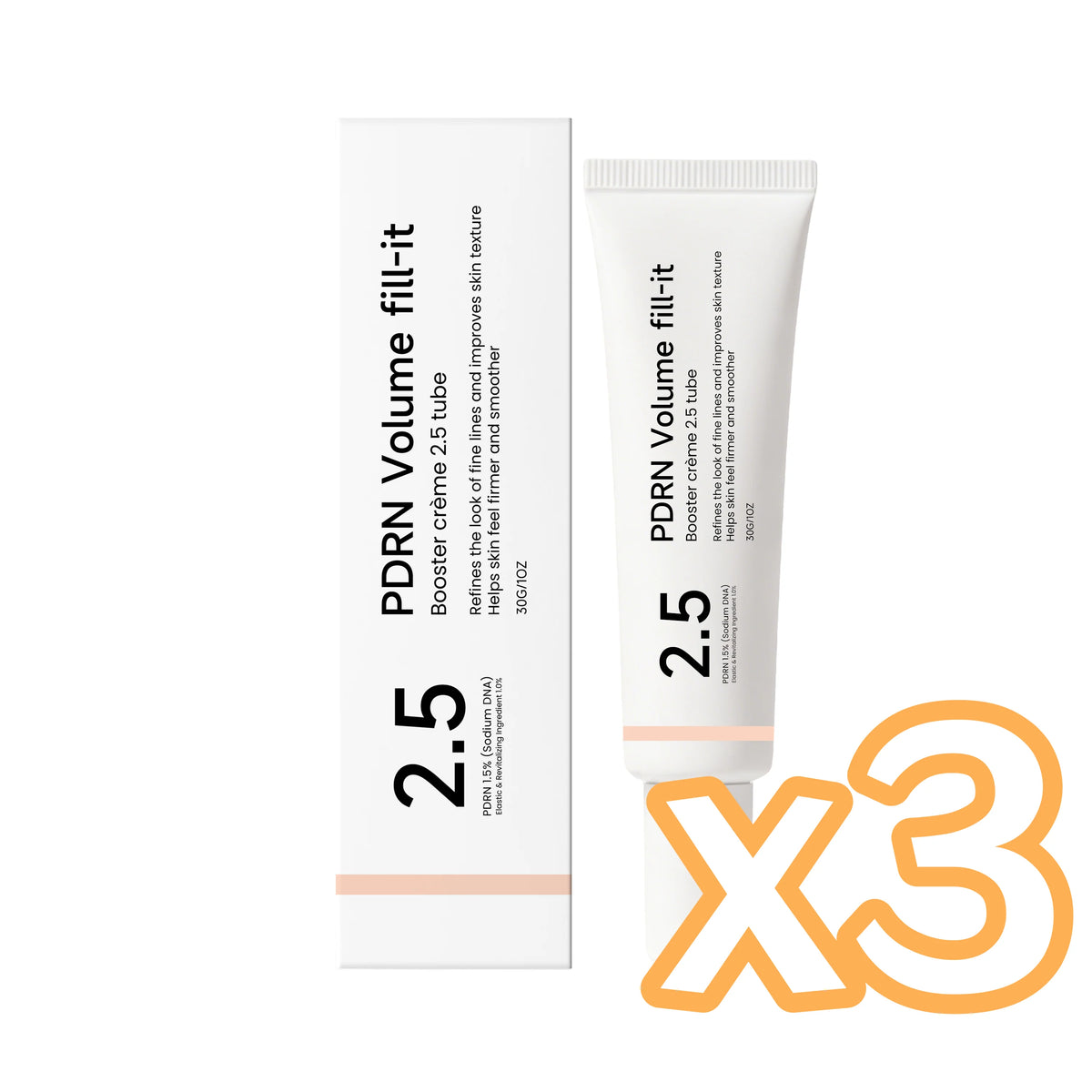 PDRN Volume fill it Booster Cream for Forehead Smile Lines & Skin Wrinkle Anti Aging Firming Facial Volume Cream Daily Skin Care