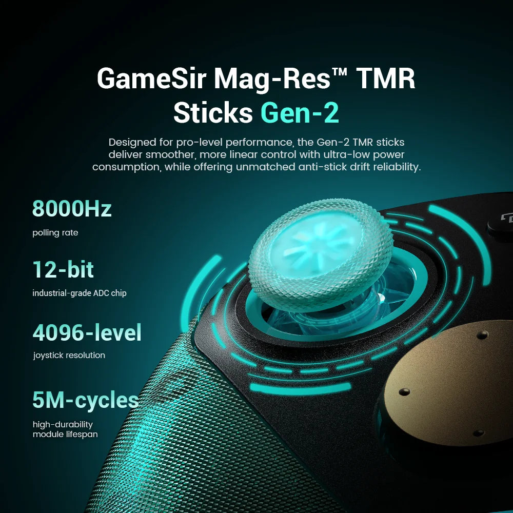 GameSir G7 Pro 8K Aimlabs Edition Wireless Switch Controller 8000Hz Polling Rate Gamepad, TMR Gen-2 Joystick Hall Effect Trigger