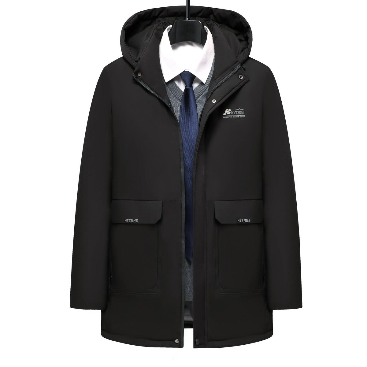 Winter New Outdoor Jet Ski Snow Warm Parkas Jacket Coat Men Outwear  Casual Hat Waterproof Thick Fleece Slim Parka Male
