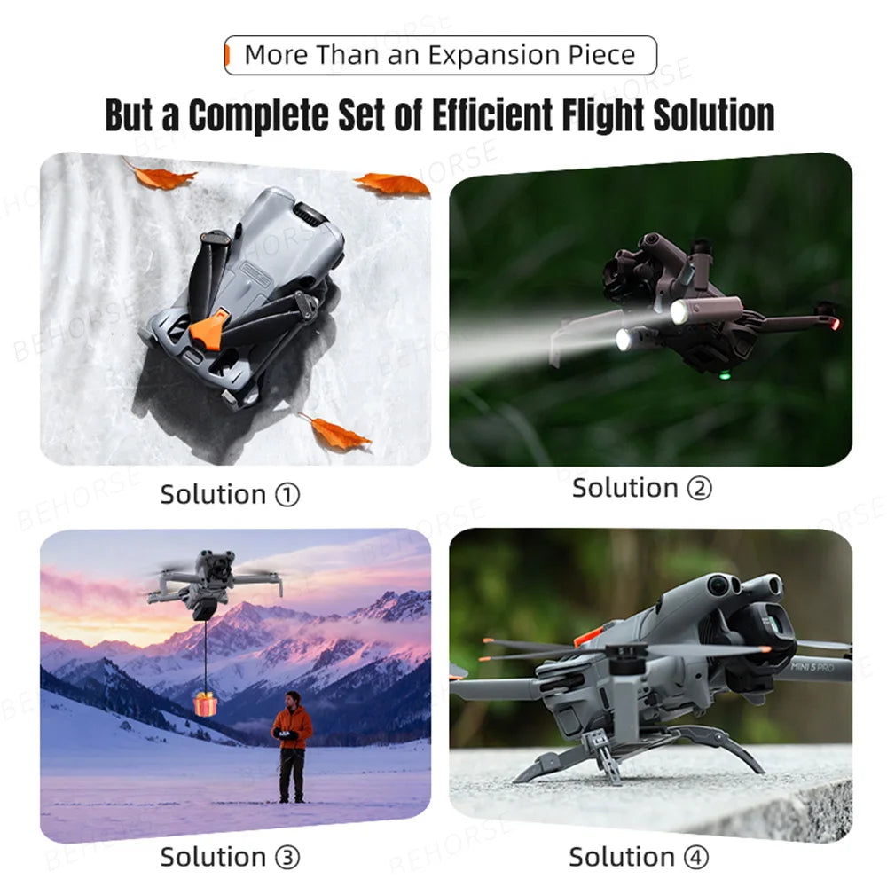 Airdrop System For DJI Mini 5 Pro Photosensitive Dispenser Rudder Lock Gift Ring Thrower For DJI Mini 5 Pro Drone Accessories