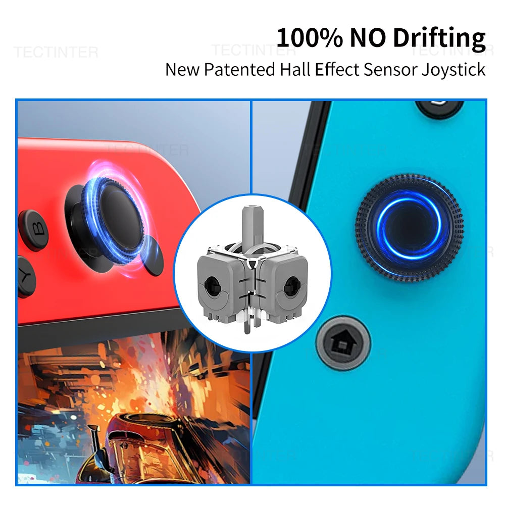 2-4PCS Replacement Hall Effect Joystick For NS Switch/Lite/OLED Joypad Controller 3D Analog ThumbStick Repair Parts Accessories