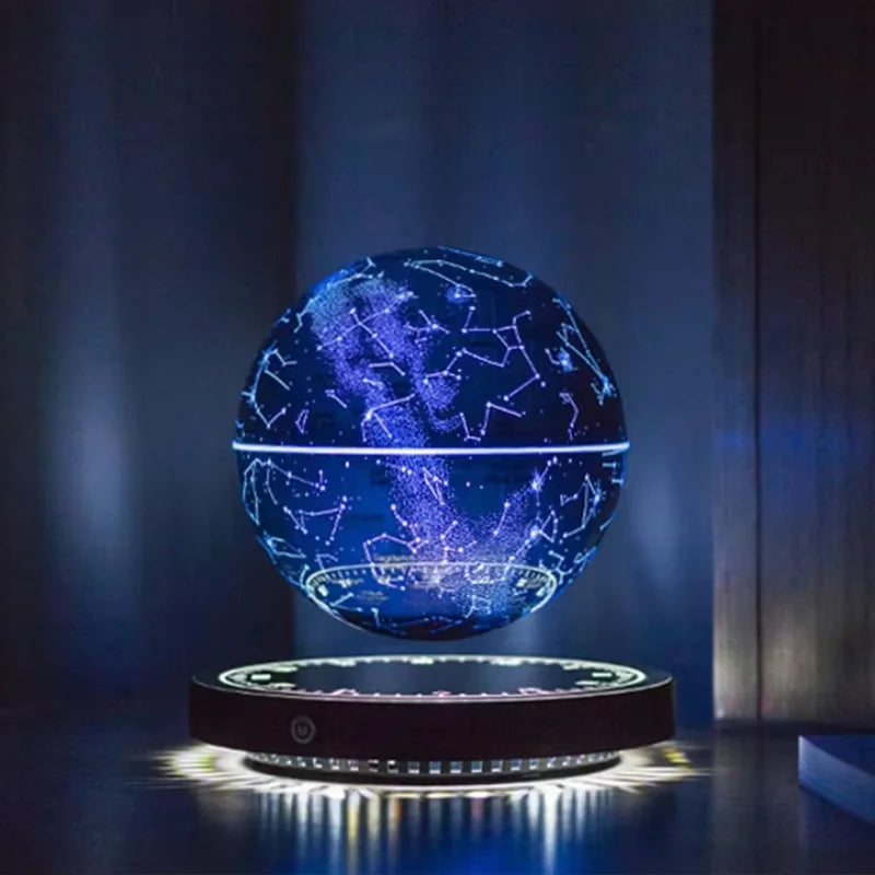 Levitating Lamp Magnetic Levitation Globe LED Earth Floating Lamp Rotating Globe Zodiac Bedside Lights Novelty Gifts