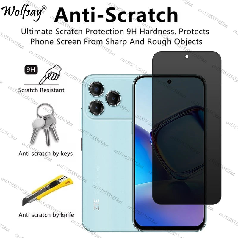 Privacy Screen Protector For ZTE Blade V80 Design Anti-Spy Glass Nubia V80 Design V80 Vita Glass For ZTE Blade V80 Design Glass