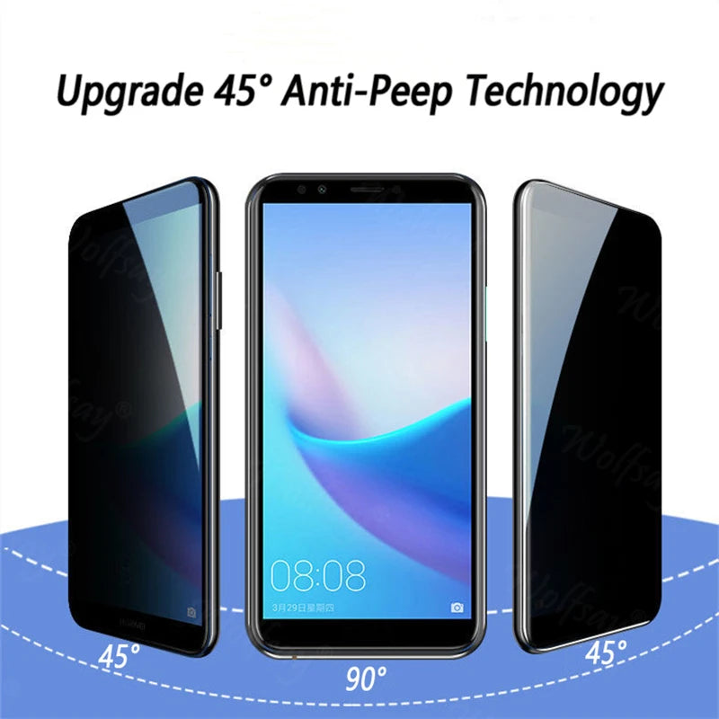 Privacy Screen Protector For ZTE Blade V80 Design Anti-Spy Glass Nubia V80 Design V80 Vita Glass For ZTE Blade V80 Design Glass