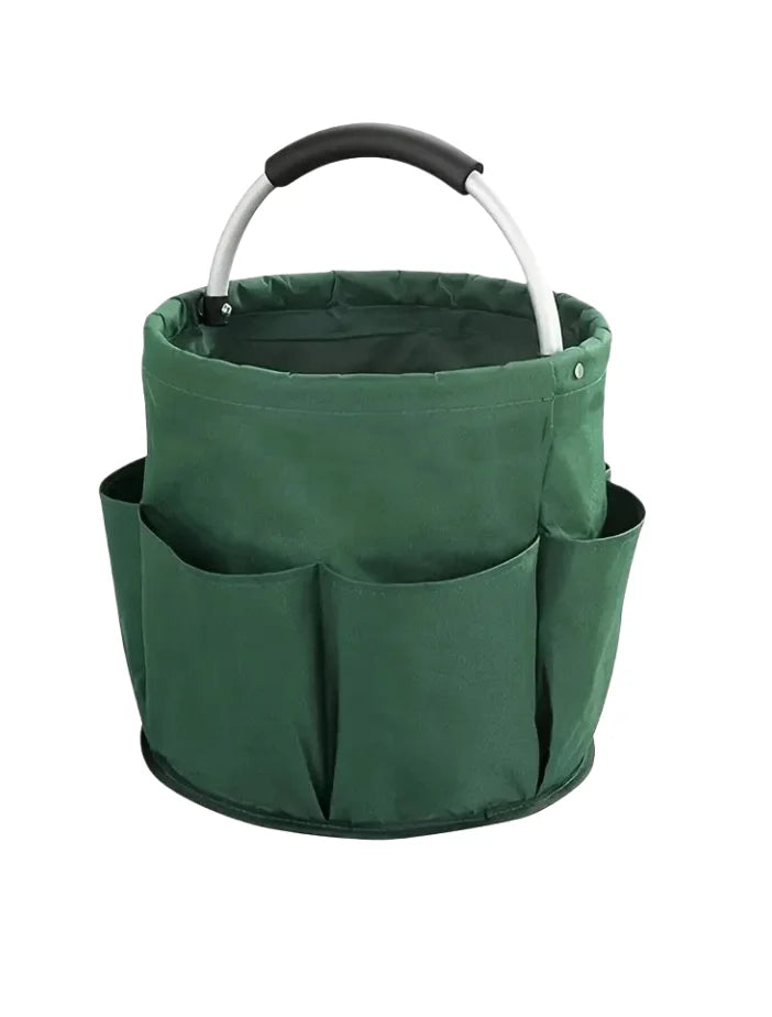 Portable Foldable Picnic Basket Oxford Cloth for Garden Tool Basket Outdoor Travel Storage Toiletry Handle Large Storage Bag