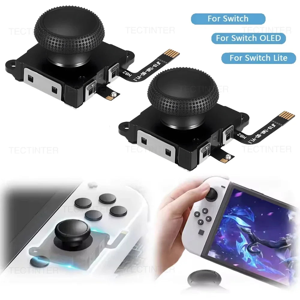 2-4PCS Replacement Hall Effect Joystick For NS Switch/Lite/OLED Joypad Controller 3D Analog ThumbStick Repair Parts Accessories